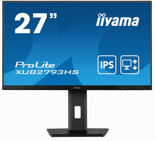 Ecran IIYAMA 27" XUB2793HS-B7 16:9 FHD-IPS 100Hz 1ms HDMI+DP - Réglable