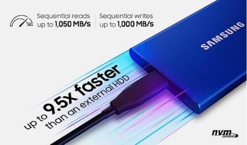 Samsung Ultra rapide Portable SSD NVMe T7 1To