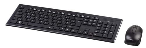 Pack Clavier + souris HAMA Cortino FR - Sans fil - Noir