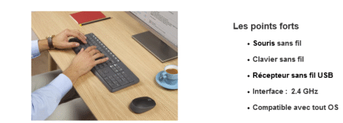 Logitech MK235 - Clavier/souris sans fil – Image 3
