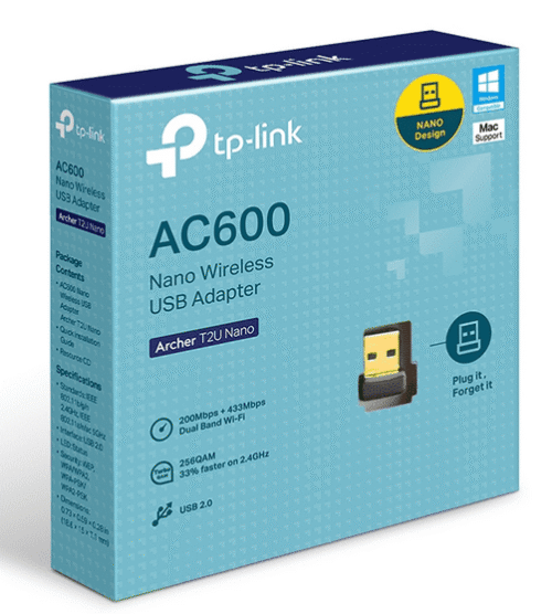 Adaptateur USB Nano WiFi AC600 - TP LINK Archer T2U Nano