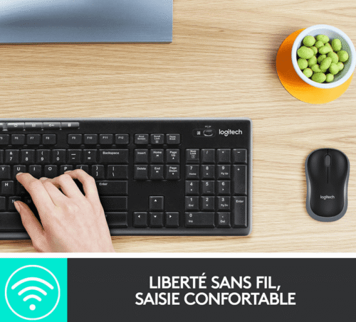 Ensemble sans fil souris + clavier (AZERTY Français) Logitech MK270 – Image 2