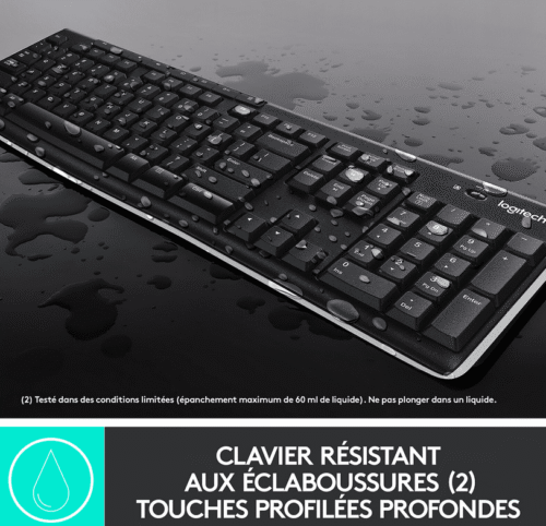 Ensemble sans fil souris + clavier (AZERTY Français) Logitech MK270 – Image 4