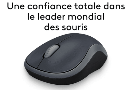 Logitech Wireless Mouse M185 (Gris) – Image 2