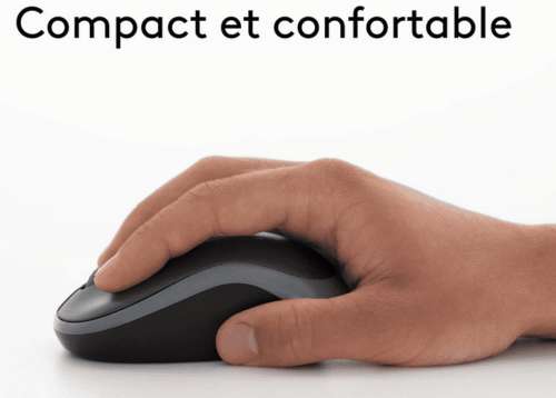 Logitech Wireless Mouse M185 (Gris) – Image 3