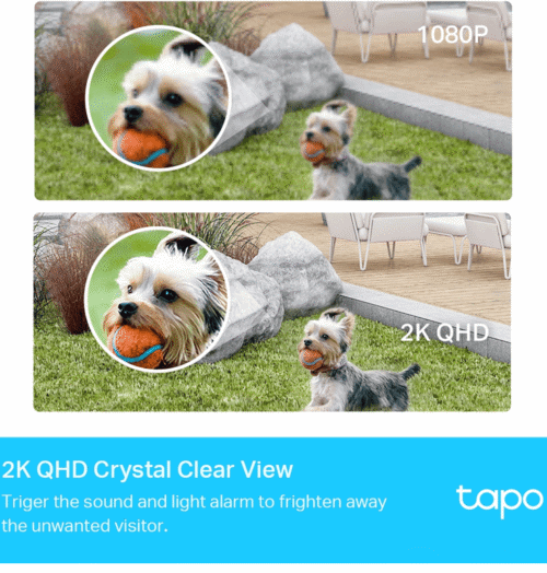 Tapo C420S1  Caméra sans fil Outdoor 2K QHD sur batterie + Hub de connexion – Image 5