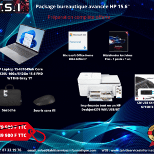 Package HP Bureautique avancé 15.6" - Core5 120U  / 16Go Ram / 512Go SSD / W11H