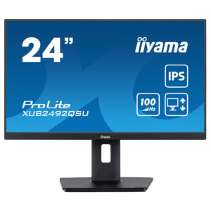 Ecran IIYAMA 24" XUB2492QSU-B1 WQHD-IPS 100Hz 0,5ms HDMI+DP - Réglable