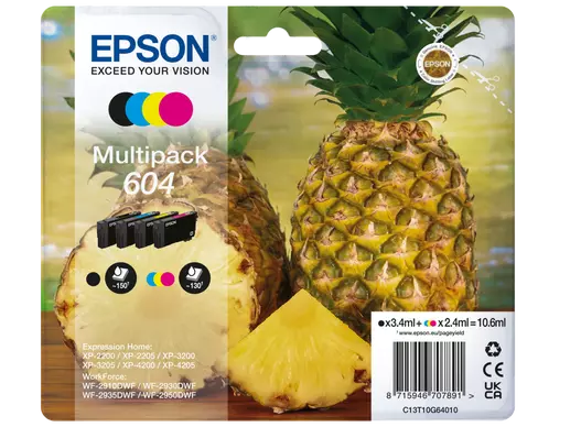 Multipack 4-couleurs EPSON 604 (compatible EPSON XP-2200)