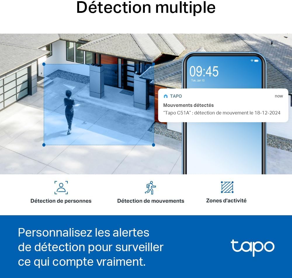 Caméra de Surveillance Solaire 2K QHD Imperméable IP65 - Tapo C410 KIT WIFI – Image 2