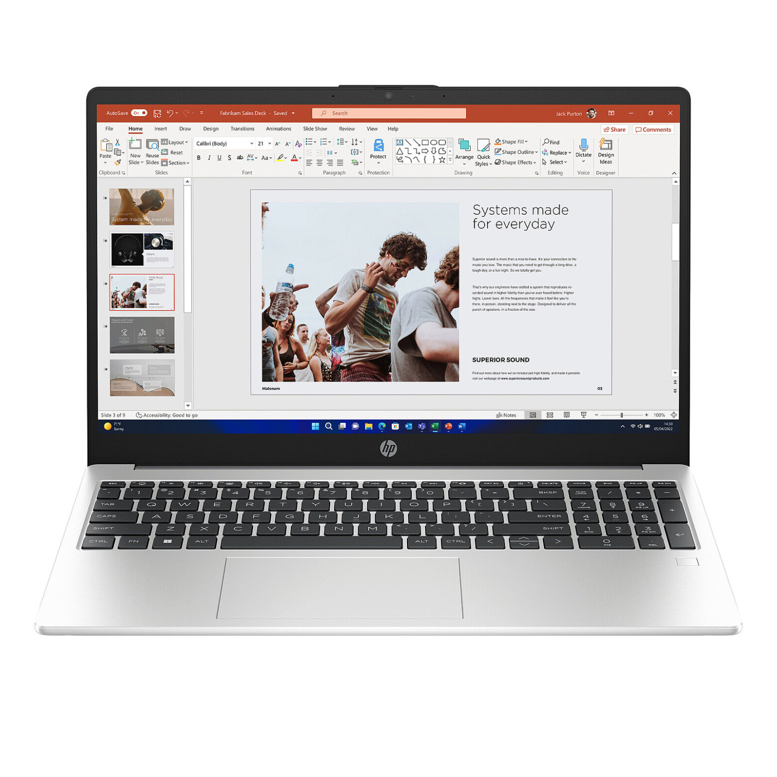 HP 255 G10 - Ryzen 5 7530U - 16 Go - SSD 512 Go - Ecran 15.6" LED Full HD - W11Home