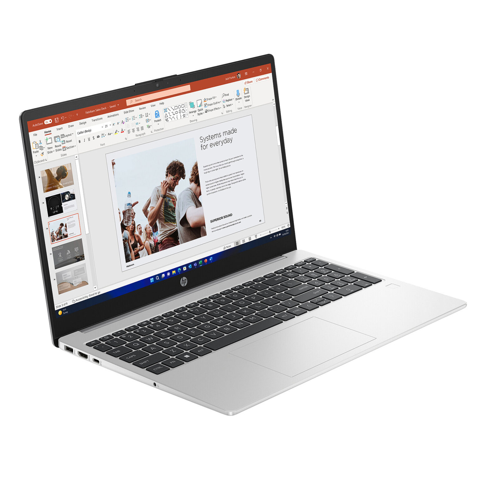 HP 255 G10 - Ryzen 5 7530U - 16 Go - SSD 512 Go - Ecran 15.6" LED Full HD - W11Home – Image 2