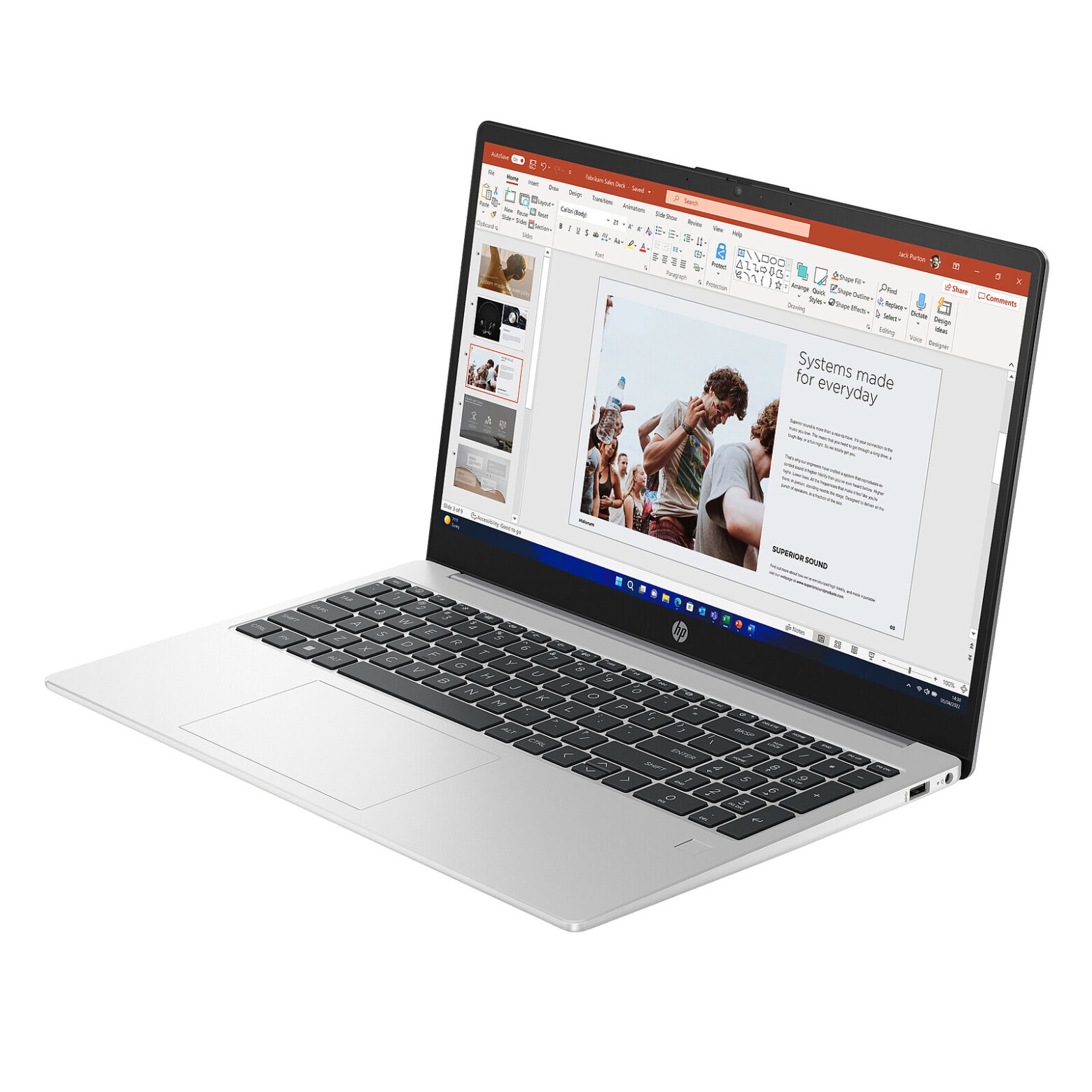 HP 255 G10 - Ryzen 5 7530U - 16 Go - SSD 512 Go - Ecran 15.6" LED Full HD - W11Home – Image 4