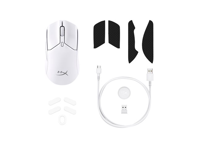 Souris de jeu sans fil HyperX Pulsefire Haste 2 mini - HyperX 26K 26000 DPI 59g blanche – Image 7