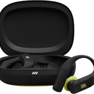 JBL Endurance Peak 4, Écouteurs de Sport à Oreilles Ouvertes, Noir/Citron